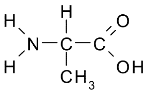 Chemical Structure of Alanine