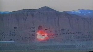 Destruction of Colossal Statues of Buddha, 2001 (Bamiyan, Afghanistan). Photo by Christian Frei Switzerland, CC BY-SA 2.0.