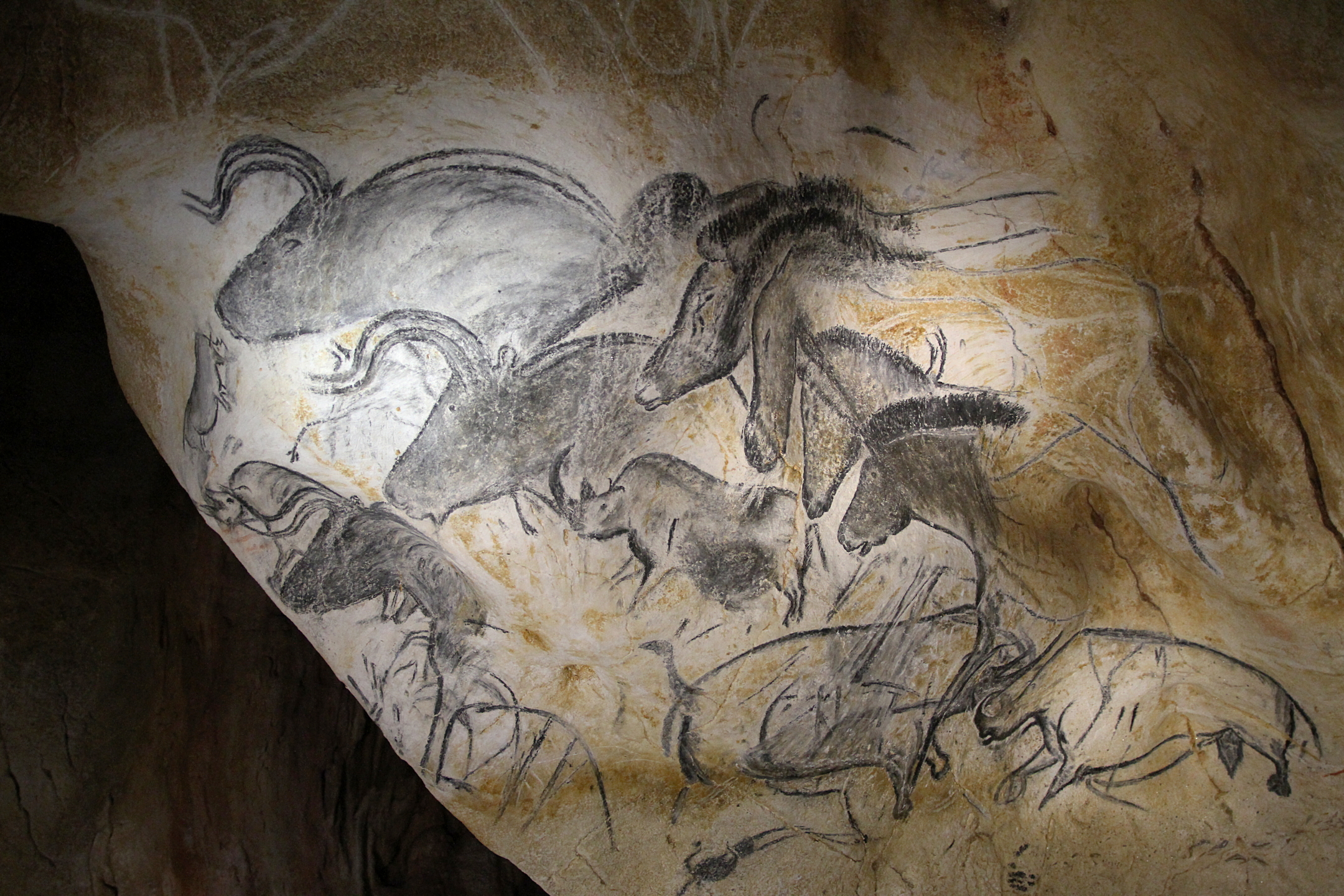 Chauvet Cave (Detail of horses). (Ardèdeche, France). Photo by Claude Valette, CC BY-ND 2.0.