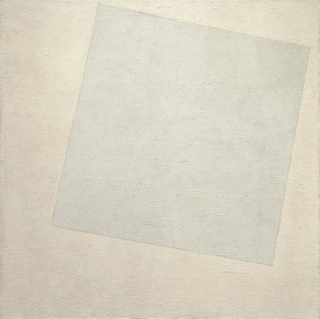 Kazimir Malevich, Suprematist Composition: White on White, oil on canvas, 1918 (Museum of Modern Art, New York). Photo: Public Domain.