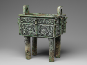 Fang-ding, bronze, 12th-11th century B.C.E. (Metropolitan Museum of Art, New York). Photo: Public Domain.