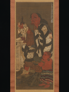 Satsubari, the Second of the Sixteen Arhats, hanging scroll, ink and color on silk, fourteenth century (Metropolitan Museum of Art, New York). Photo: Public Domain.