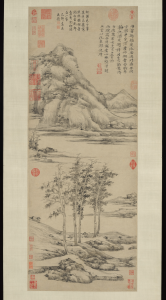 Ni Zan, Woods and Valleys of Mount Yu, ink on paper, 1372 (Metropolitan Museum of Art, New York). Photo: Public Domain.