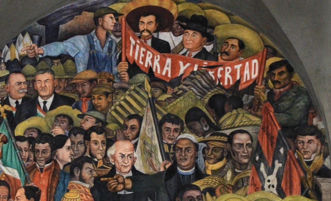 Zapata, Diego Rivera, The History of Mexico, mural, 1929-30 (Palacio Nacional, Mexico City). Photo: Milan Tvrdy, CC BY-NC 2.0.