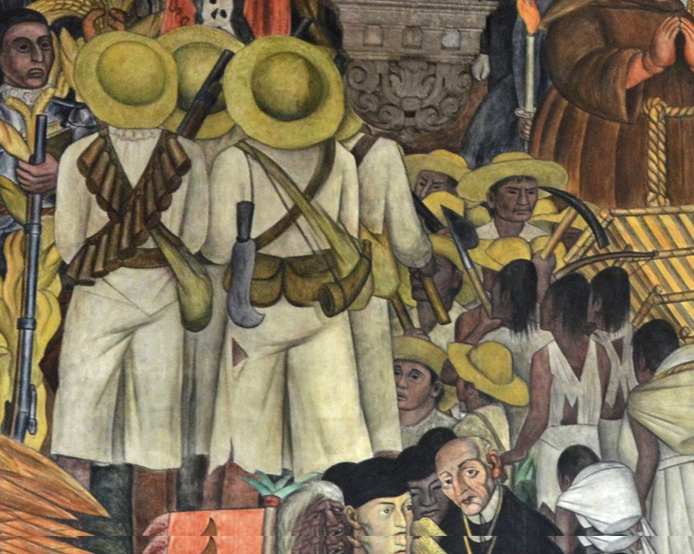 Zapatistas, Diego Rivera, The History of Mexico, fresco, 1929-30 (Palacio Nacional, Mexico City). Photo: Milan Tvrdy, CC BY-NC 2.0.