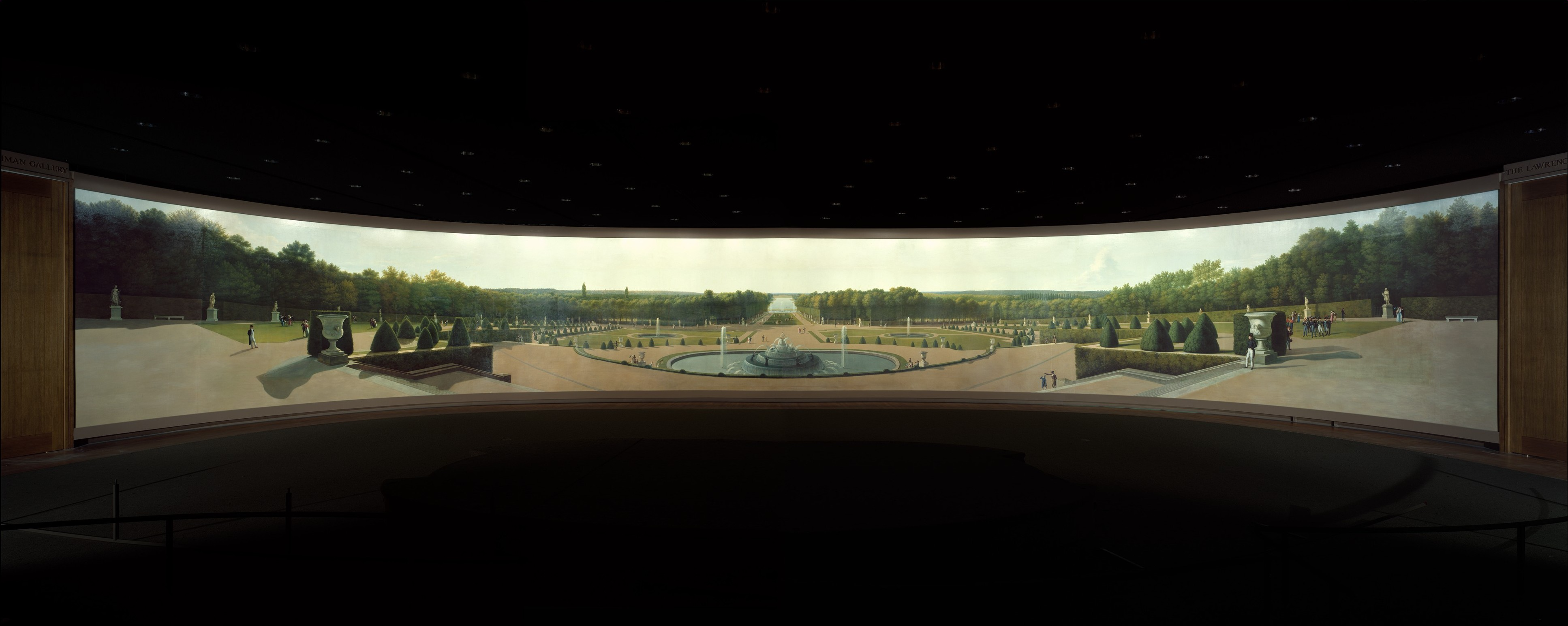 John Vanderlyn, Panoramic View of The Palace and Gardens of Versailles, oil on canvas, 1818-19 (Metropolitan Museum of Art, New York). Photo: Public Domain.