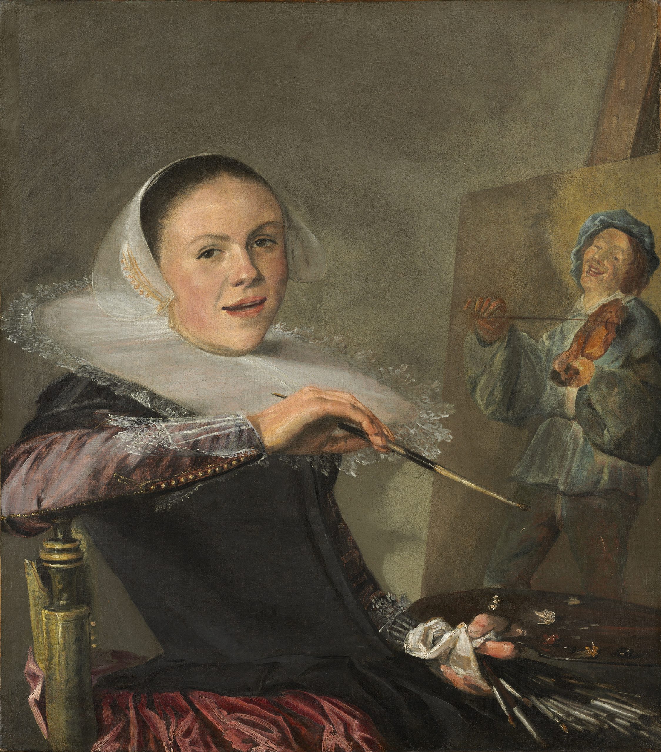 Judith Leyster, Self-Portrait, oil on canvas, ca. 1630 (National Gallery of Art, Washington D.C.). Photo by Gandalf's Gallery, CC BY-NC-SA 2.0.