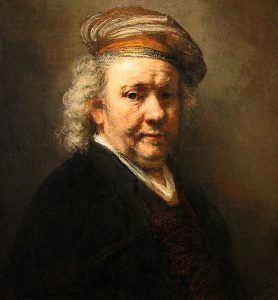 Rembrandt van Rijn, Self-Portrait at the Age of Sixty-Three, oil on canvas, 1669 (The National Gallery, London). Photo by Frans Vandewalle, CC BY-NC 2.0.