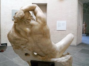 Barberini Faun, back, marble, ca. 220 B.C.E. (Glyptothek, Munich). Photo by Steven Zucker, CC BY-NC-SA 2.0.