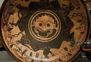 Bomford Cup, interior, terracotta, ca. 530-515 B.C.E. (Ashmolean Museum, Oxford). Photo by Egisto Sani, CC BY-NC-SA 2.0.