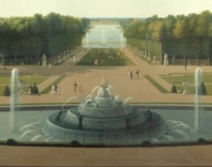John Vanderlyn, Panoramic View of The Palace and Gardens of Versailles (detail), oil on canvas, 1818-19 (Metropolitan Museum of Art, New York). Photo: Public Domain.