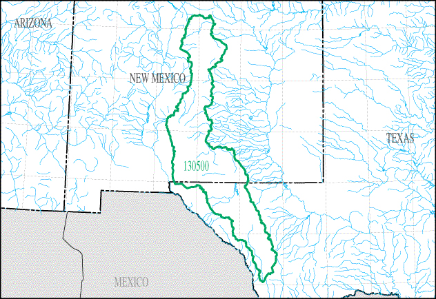 Map shows Tularosa Basin.